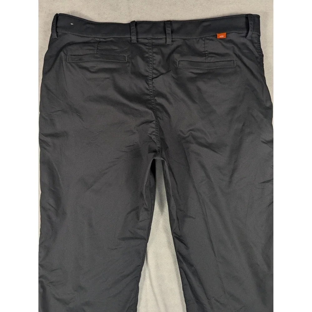 Nike Dri-FIT Mens Golf Pants 40 Dark Gray Charcoal Chino Trousers Stretch